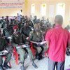 Sudan People’s Liberation Army (SPLA) officers receiving UN-led human rights training in the Western Equatoria State capital of Yambio.