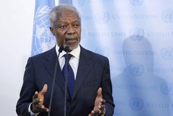 L'Envoyé spécial conjoint de l'ONU et de la Ligue des Etats arabes pour la crise syrienne, Kofi Annan. Photo ONU/Paulo Filgueiras
