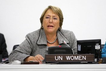 La Directrice exécutive d’ONU-Femmes, Michelle Bachelet.