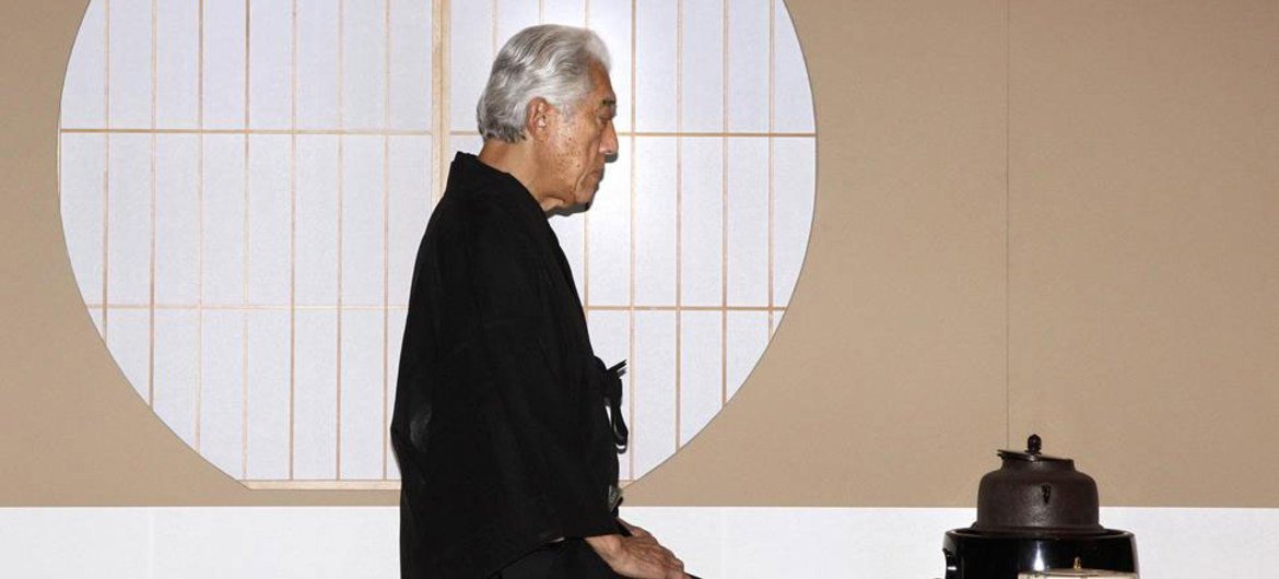 Japanese tea master Sen Genshitsu.