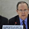 Le Rapporteur spécial des Nations Unies sur la torture et autres peines ou traitements cruels, inhumains ou dégradants, Juan E. Méndez. ONU Photo/Jean-Marc Ferré