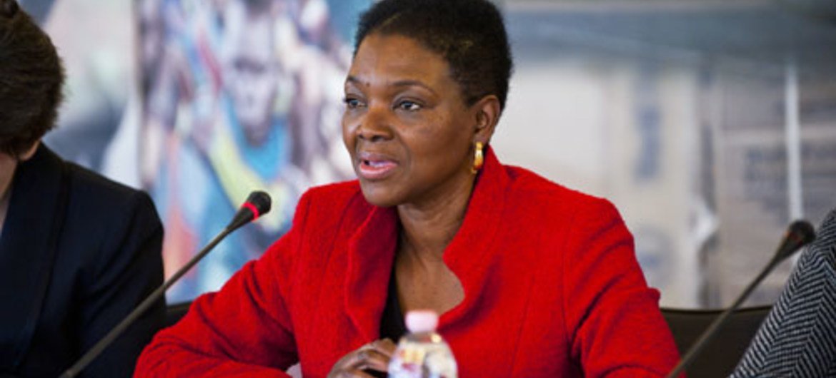La chef de l'humanitaire de l'ONU, Valerie Amos. Photo ONU/PAM/Rein Skullerud