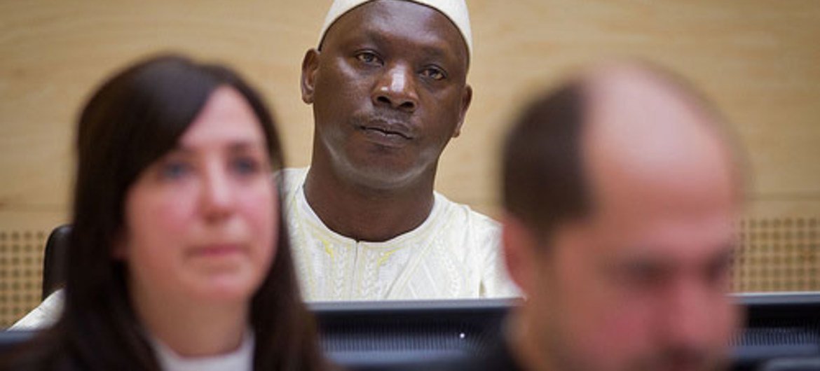 Thomas Lubanga à la Cour pénale internationale. Photo CPI/E. Daniel