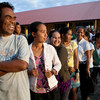 Os eleitores chegam cedo para votar nas eleições presidenciais de Timor-Leste. Arquivo