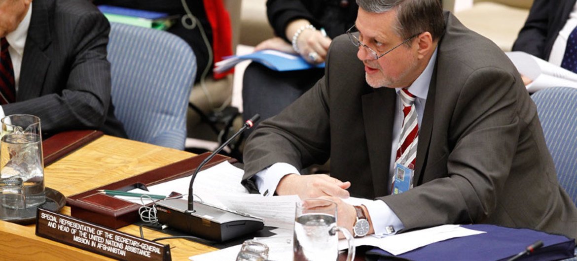Ján Kubiš, Special Representative of the Secretary-General for Afghanistan and head of UNAMA, briefs the Council.