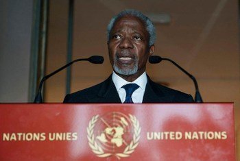 L’Envoyé spécial conjoint des Nations Unies et de la Ligue des Etats arabes pour la Syrie, Kofi Annan. Photo ONU/Jean-Marc Ferré