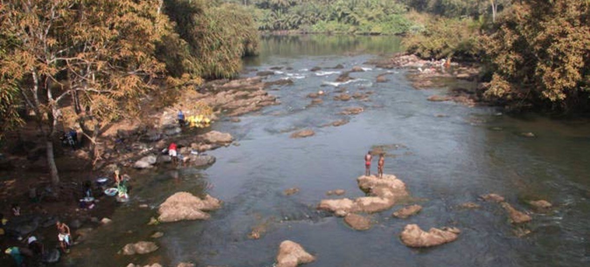 The Bankasoka river in Sierra Leone.