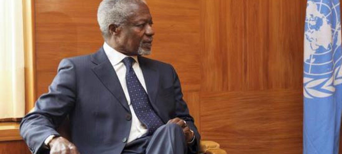 UN and Arab League’s Joint Special Envoy for Syria, Kofi Annan.