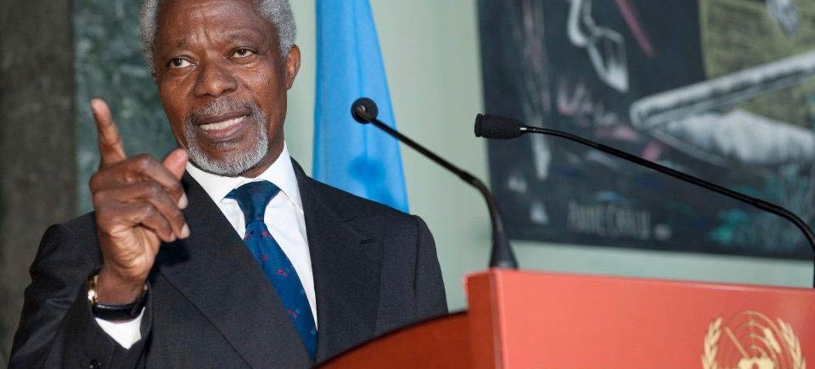 Joint Special Envoy of the United Nations and the League of Arab States Kofi Annan.