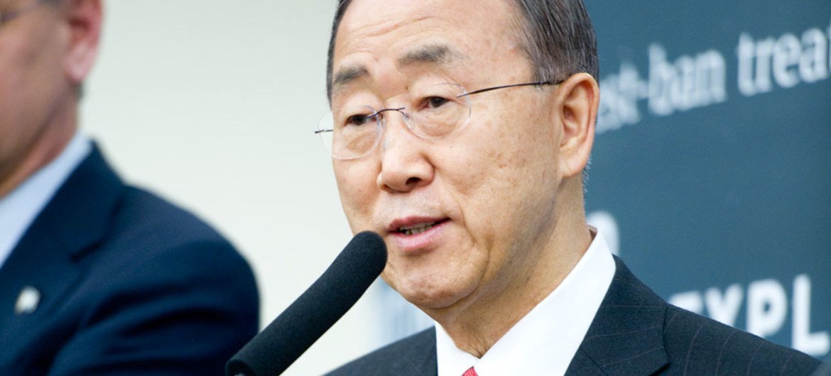 Генеральный секретарь ООН Пан Ги Мун. Фото: ООН/Марк Гартен