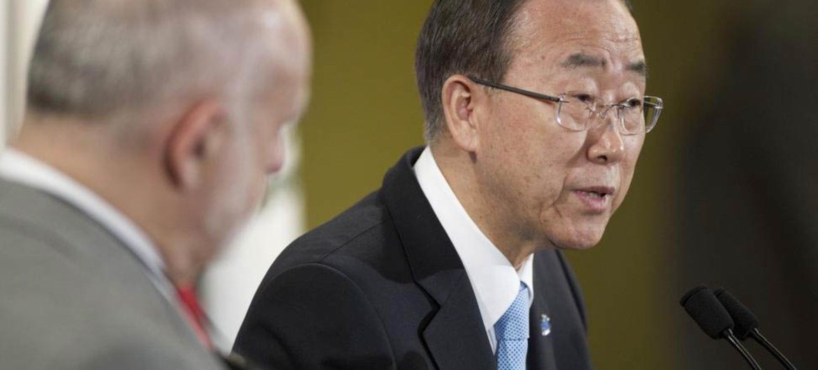 Le Secrétaire général de l'Onu, Ban Ki-moon. ONU Photo/Mark Garten