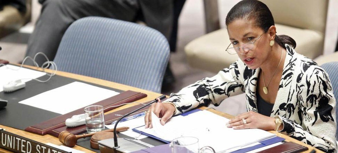 Amb. Susan Rice issues Security Council presidential statement condemning the recent military coup in Guinea-Bissau.