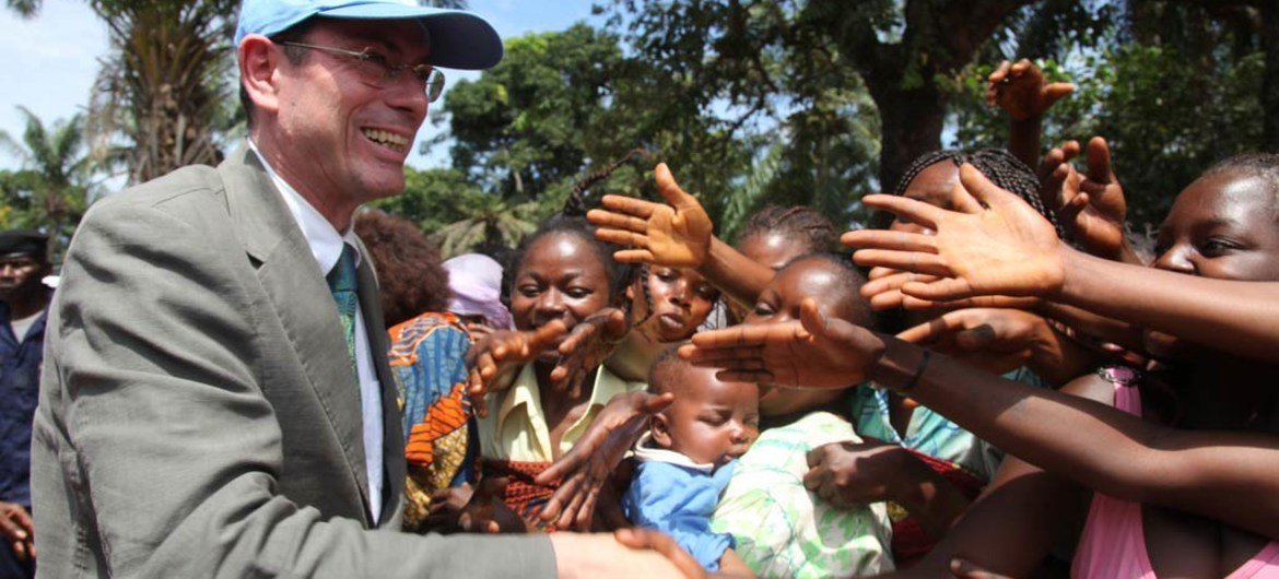 Le Sous-Secrétaire général des Nations Unies aux droits de l'homme, Ivan Simonovic en visite en RDC.