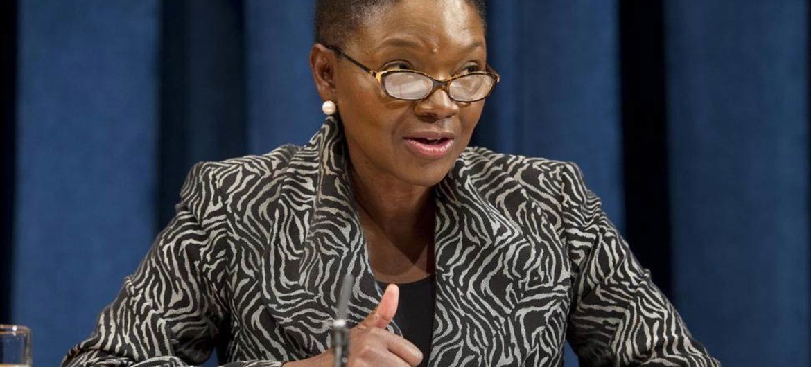 La Secrétaire générale adjointe des Nations Unies aux affaires humanitaires, Valerie Amos. Photo ONU/Eskinder Debebe