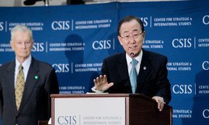 Secretary-General Ban Ki-moon addresses the Center for Strategic and International Studies (CSIS) in Washington, D.C.