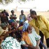 Under-Secretary General for Humanitarian Affairs Valerie Amos shakes hands with women in Ndoulo village in the drought-affected Western Sengal region.