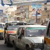 Embouteillage dans la capitale du Yémen, Sanaa.