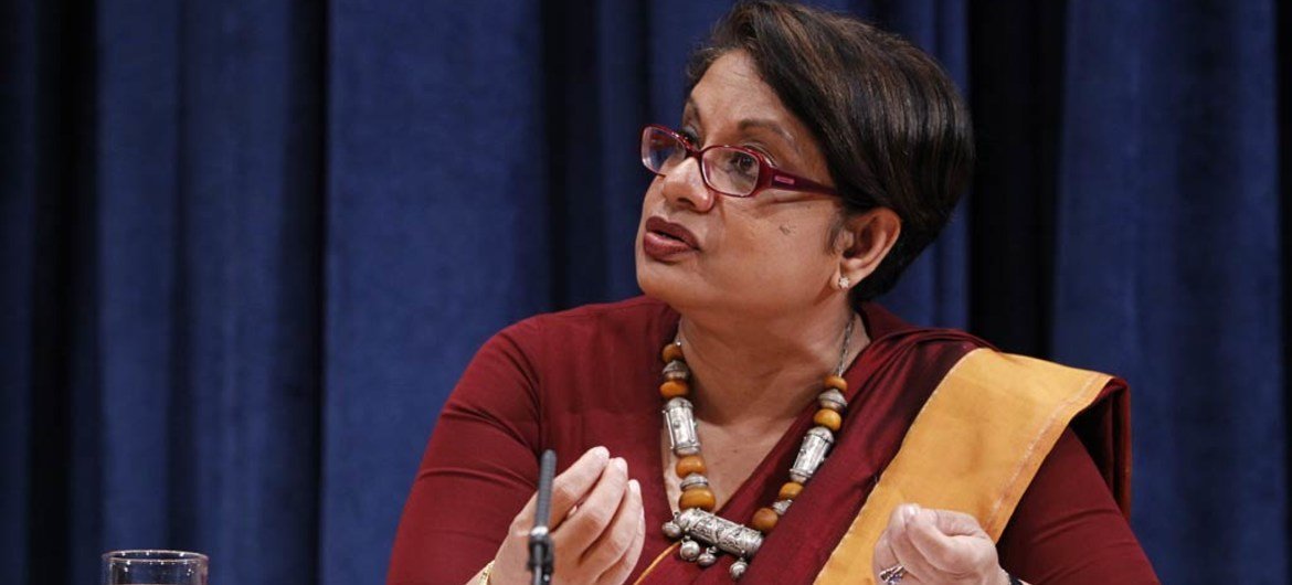 Special Representative for Children and Armed Conflict Radhika Coomaraswamy.