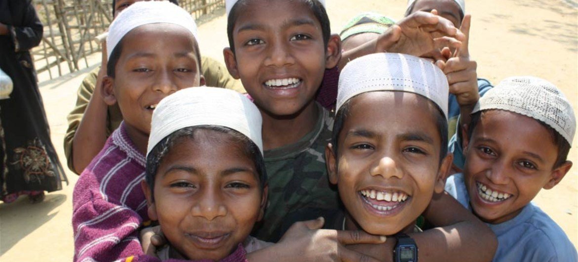 There are 28,000 documented Rohingya refugees in Bangladesh, including these boys at the Kutupalong refugee camp.