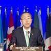 Le Secrétaire général de l’ONU, Ban Ki-moon, lors de l'ouverture de la Conférence Rio+20. Photo ONU/Mark Garten