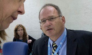 Le Rapporteur spécial de l'ONU sur les exécutions extrajudiciaires, Christof Heyns. Photo ONU/Jean-Marc Ferré