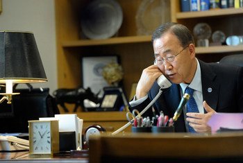 Le Secrétaire général de l'ONU, Ban Ki-moon (archives).