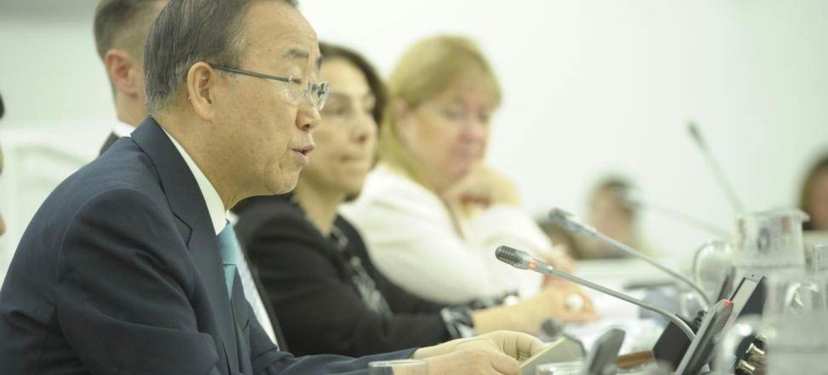 Secretary-General Ban Ki-moon launches the 2012 MDG Report.