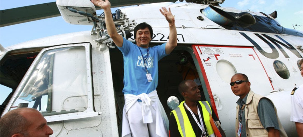 UNICEF Goodwill Ambassador Jackie Chan (file photo). UN/M. Perret