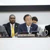 Secretary-General Ban Ki-moon addresses high-level meeting of the Economic and Social Council.