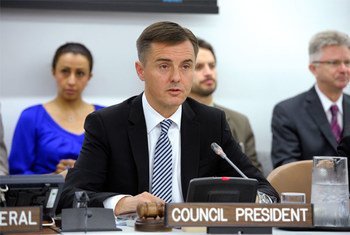 Miloš Koterec, President of the Economic and Social Council (ECOSOC). UN/E. Debebe
