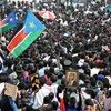 Les citoyens du Soudan du Sud célèbrent le premier anniversaire de l'indépendance de leur pays. Photo ONU/S. Winter
