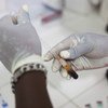 HIV testing in Haiti.