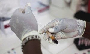HIV testing in Haiti.