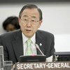 Secretary-General Ban Ki-moon speaks at the closing of the ECOSOC panel discussion.