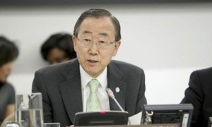 Secretary-General Ban Ki-moon speaks at the closing of the ECOSOC panel discussion.