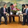 Secretary-General Ban Ki-moon meeting with H.E. Mr. Hu Jintao, President of the People's Republic of China.
