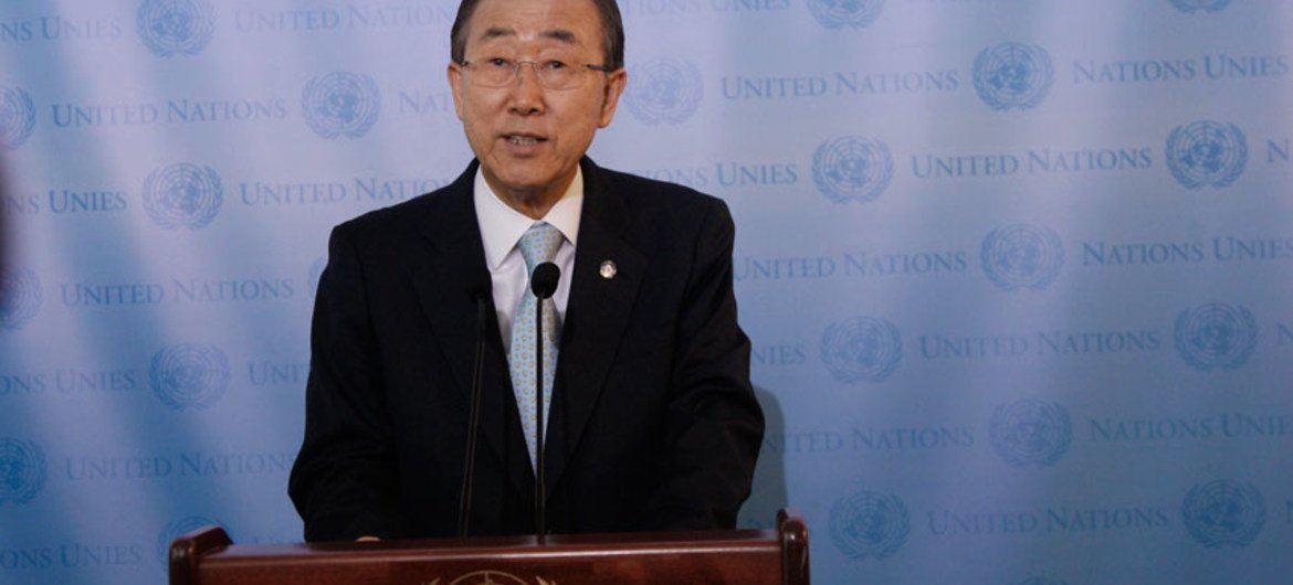 Le Secrétaire général des Nations unies Ban Ki-moon. Photo ONU/Devra Berkowitz