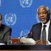 l’Envoyé spécial conjoint des Nations Unies et de la Ligue des États arabes pour la crise en Syrie, Kofi Annan. Photo ONU/Y. Castanier