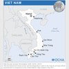 Une carte du Vietnam.