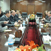 Special Representative Martin Kobler (right) at meeting with IHEC Board of Commissioners in February 2012.
