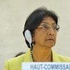 High Commissioner Navi Pillay at the 21st Session of the Human Rights Council in Geneva.