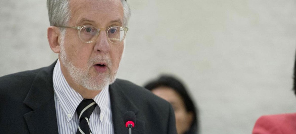 Le Président de la Commission internationale d'enquête sur la Syrie, Paulo Pinheiro. Photo ONU/Jean-Marc Ferré