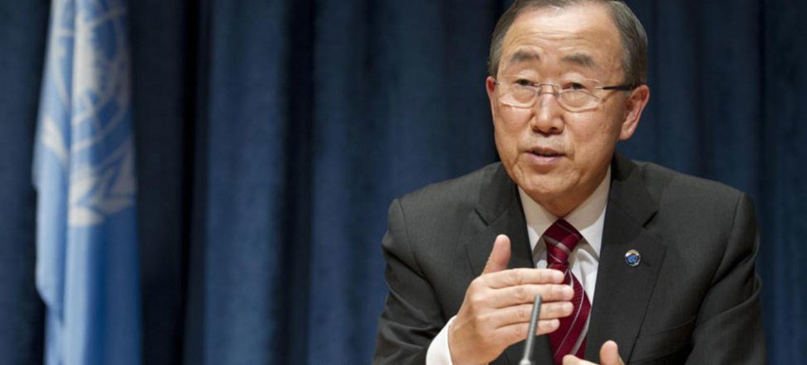 Secretary-General Ban Ki-moon briefs the press on forthcoming session of the General Assembly, among other topics.