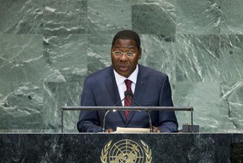 Le Président du Bénin, Boni Yayi, s'adresse à l'Assemblée générale des Nations Unies.