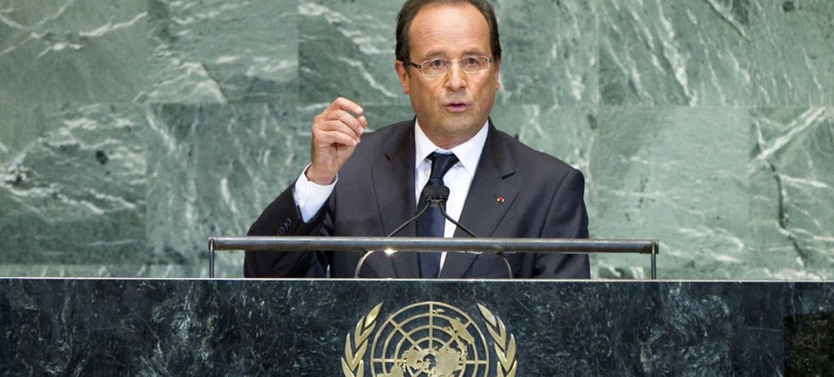 President François Hollande of France Addresses General Assembly.