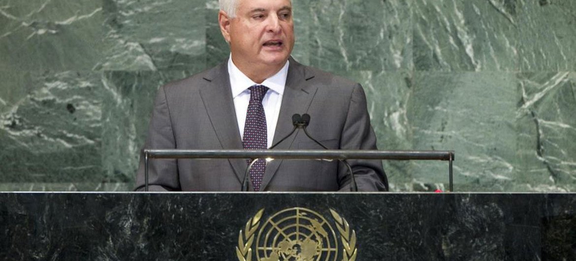 President Ricardo Martinelli Berrocal of Panama addresses the General Assembly.