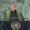 President Hamid Karzai of Afghanistan addresses the General Assembly.