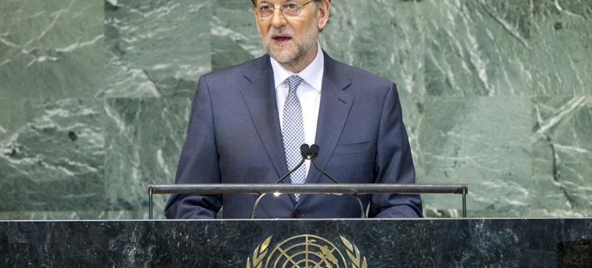 Prime Minister Mariano Rajoy of Spain addresses the General Assembly.