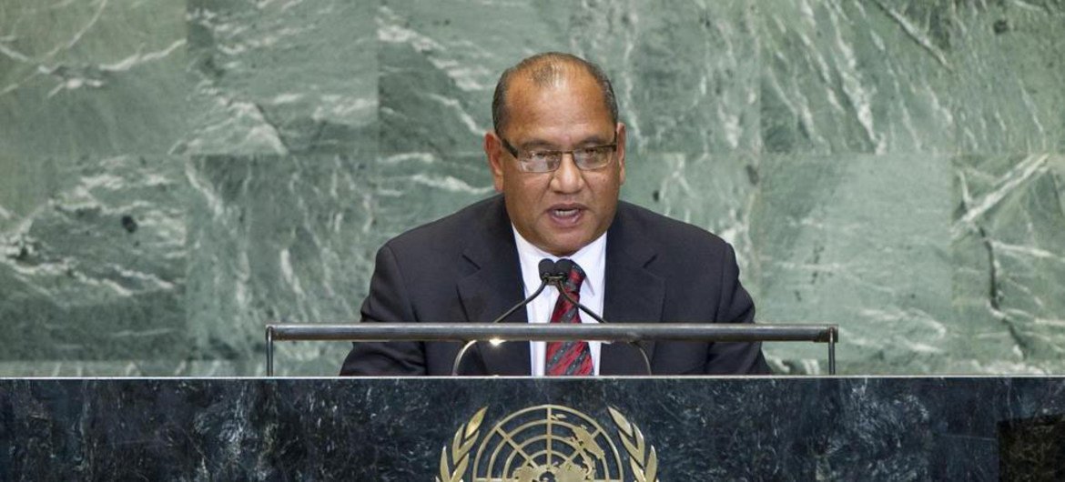 President Christopher Loeak of the Marshall Islands addresses the General Assembly.