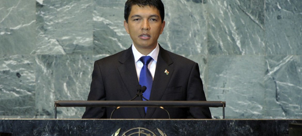 President Andry Rajoelina of Madagascar.